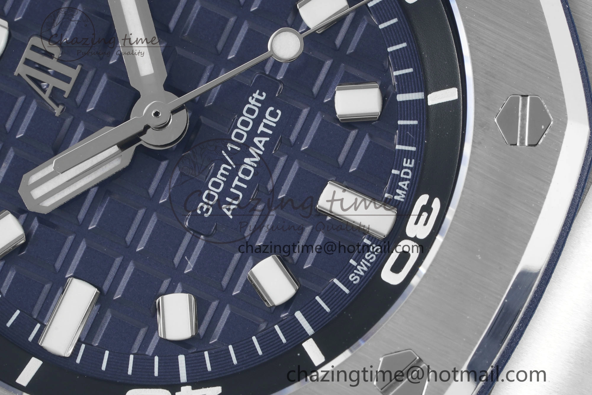 Packable Royal Oak Offshore Diver 15720 IPF Best Edition Blue Dial on Blue Rubber Strap A 4706