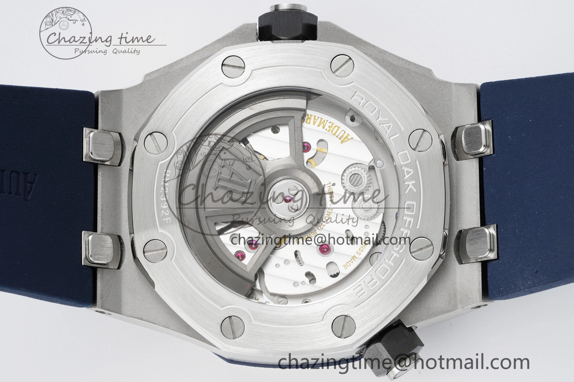 Packable Royal Oak Offshore Diver 15720 IPF Best Edition Blue Dial on Blue Rubber Strap A 4706