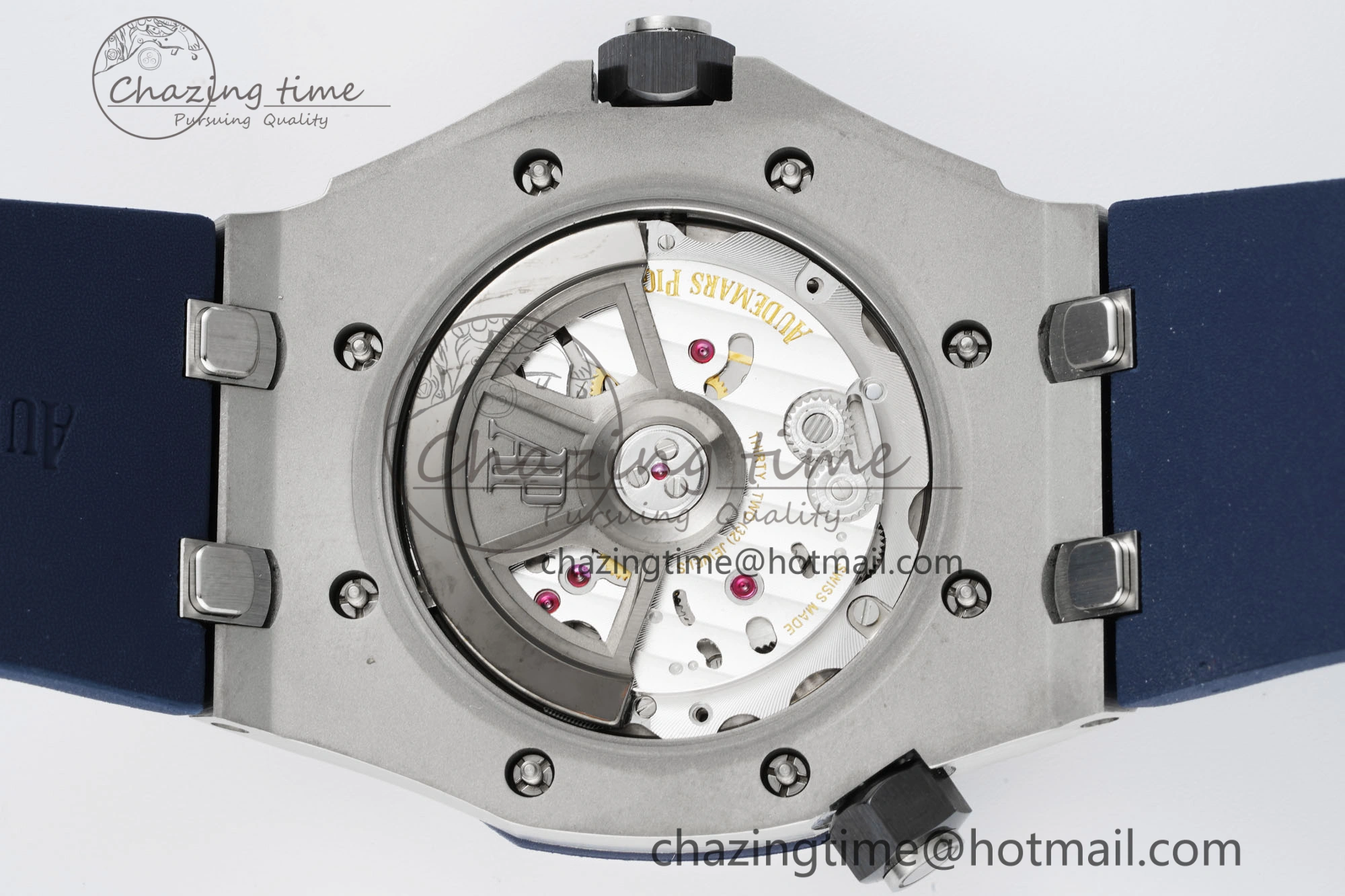 Packable Royal Oak Offshore Diver 15720 IPF Best Edition Blue Dial on Blue Rubber Strap A 4706