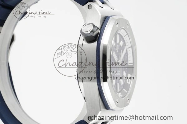 Packable Royal Oak Offshore Diver 15720 IPF Best Edition Blue Dial on Blue Rubber Strap A 4706