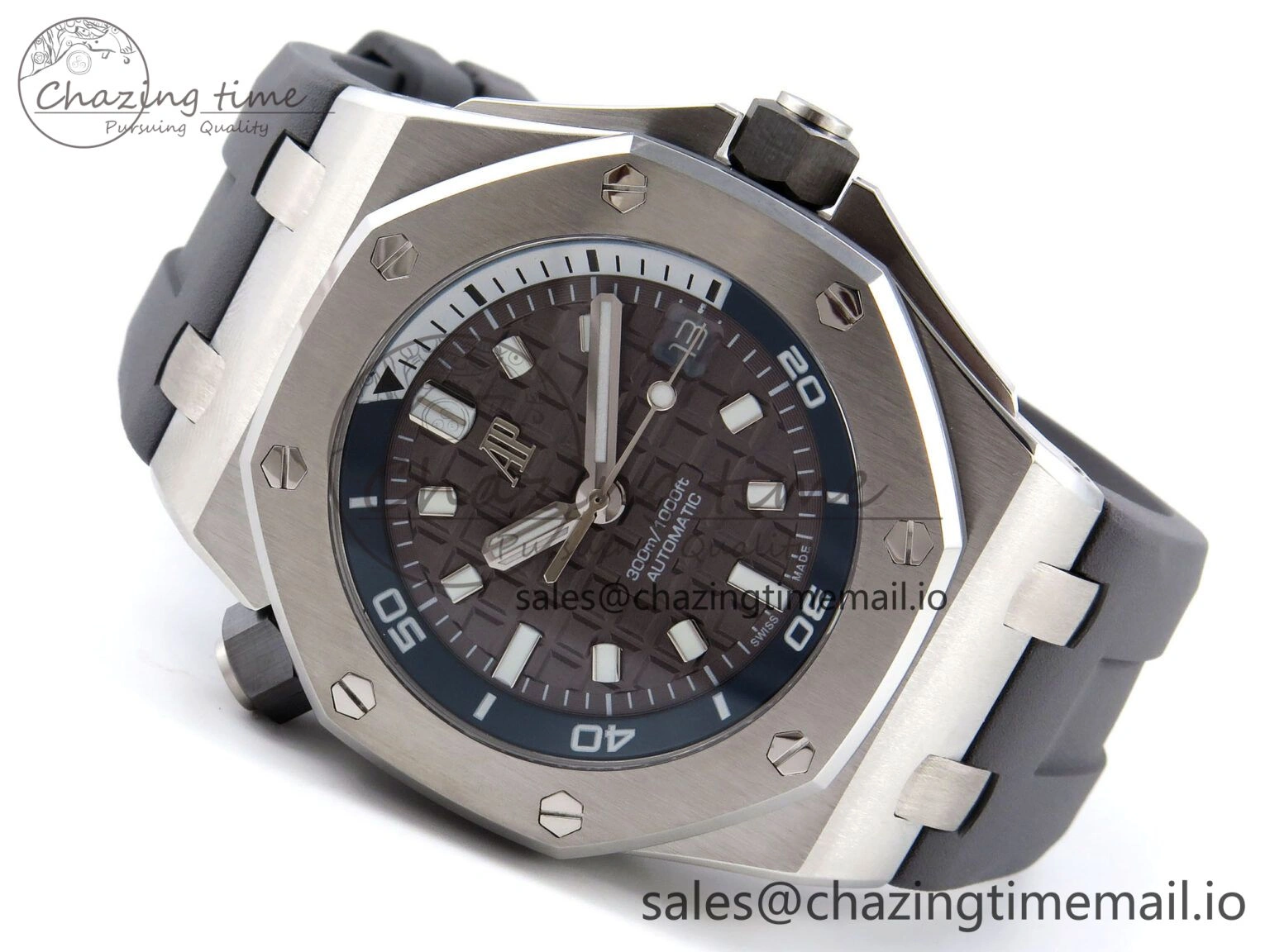 Royal Oak Offshore Diver 15720 IPF Best Edition Gray Dial on Gray Rubber Strap A4308 V Thermal 4403