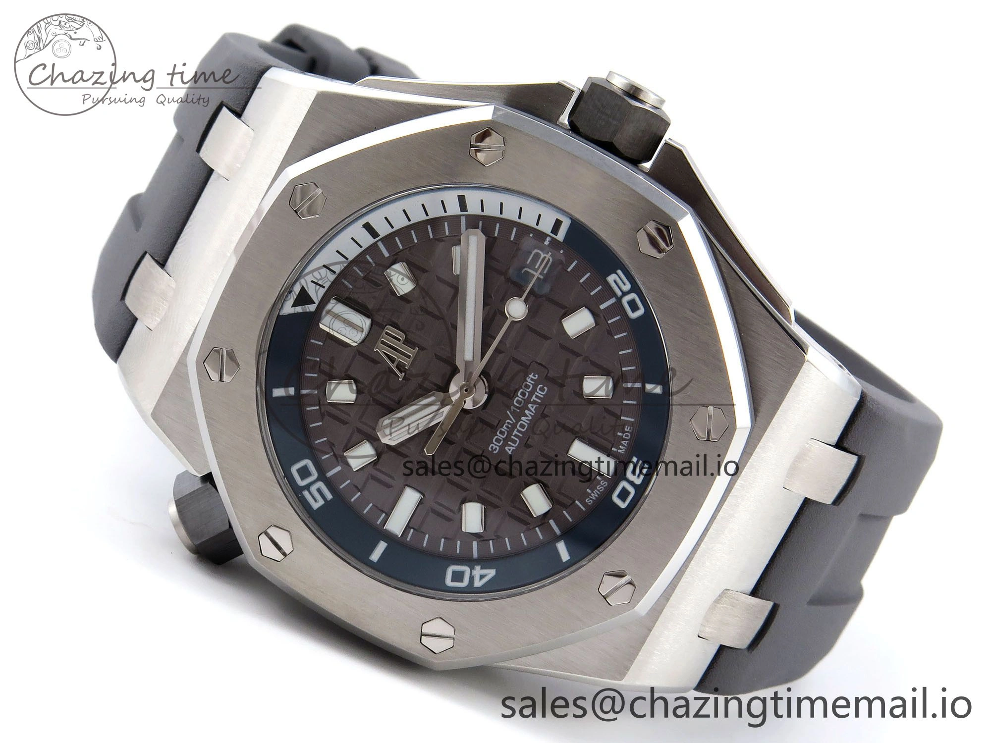 Royal Oak Offshore Diver 15720 IPF Best Edition Gray Dial on Gray Rubber Strap A4308 V Thermal 4403