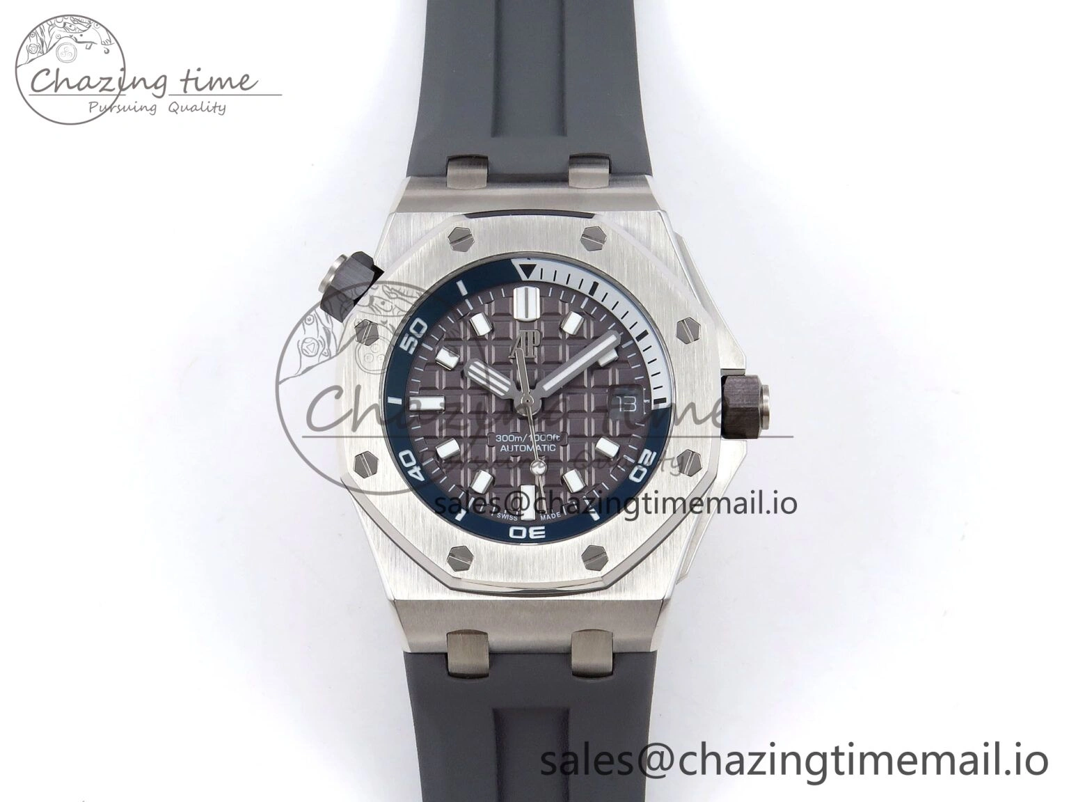 Royal Oak Offshore Diver 15720 IPF Best Edition Gray Dial on Gray Rubber Strap A4308 V Thermal 4403