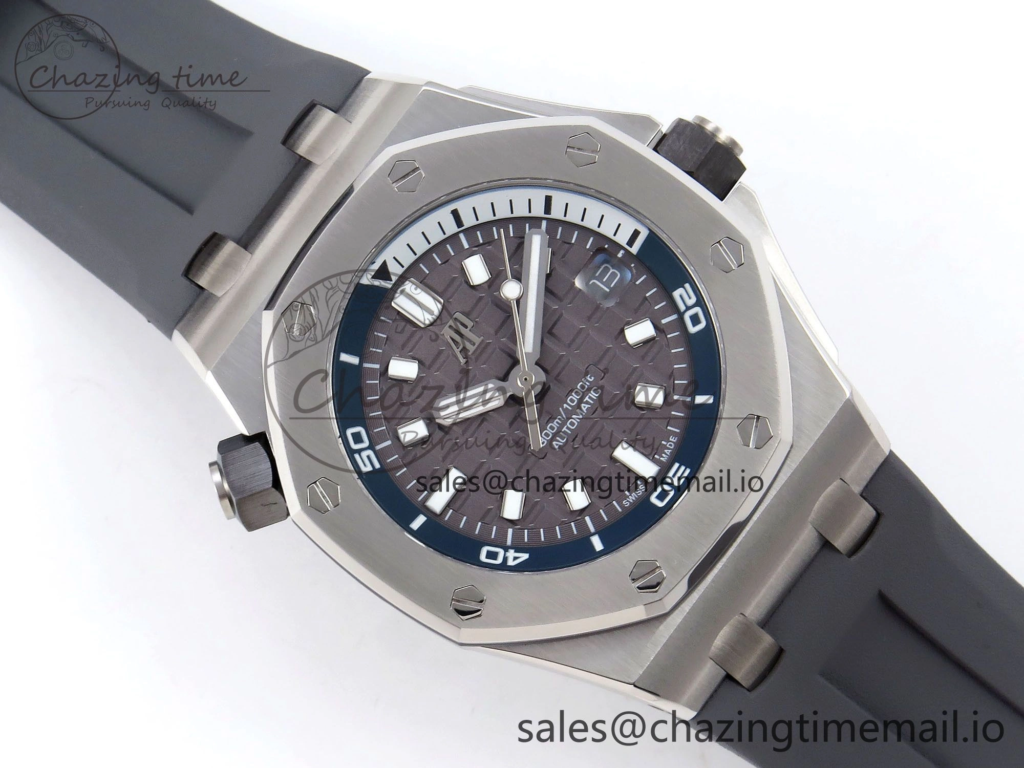Royal Oak Offshore Diver 15720 IPF Best Edition Gray Dial on Gray Rubber Strap A4308 V Thermal 4403