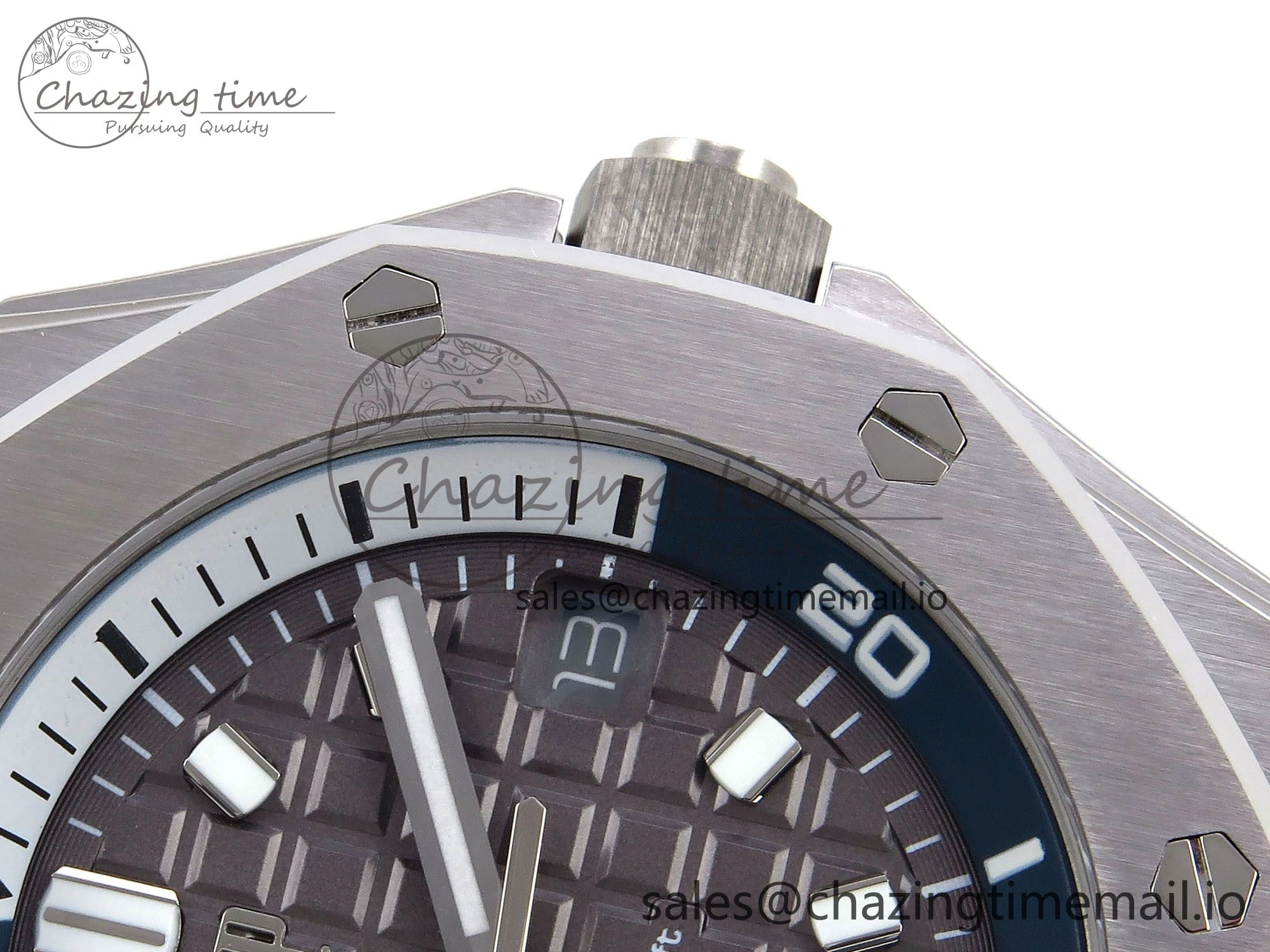 Royal Oak Offshore Diver 15720 IPF Best Edition Gray Dial on Gray Rubber Strap A4308 V Thermal 4403