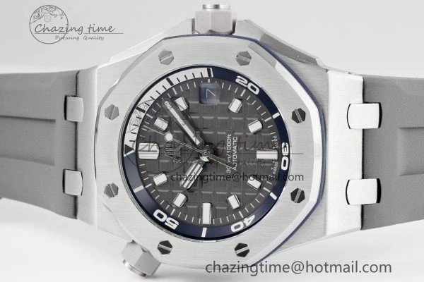Royal Oak Offshore Diver 15720 IPF Best Edition Gray Dial on Gray Rubber Strap A Stylish 4705