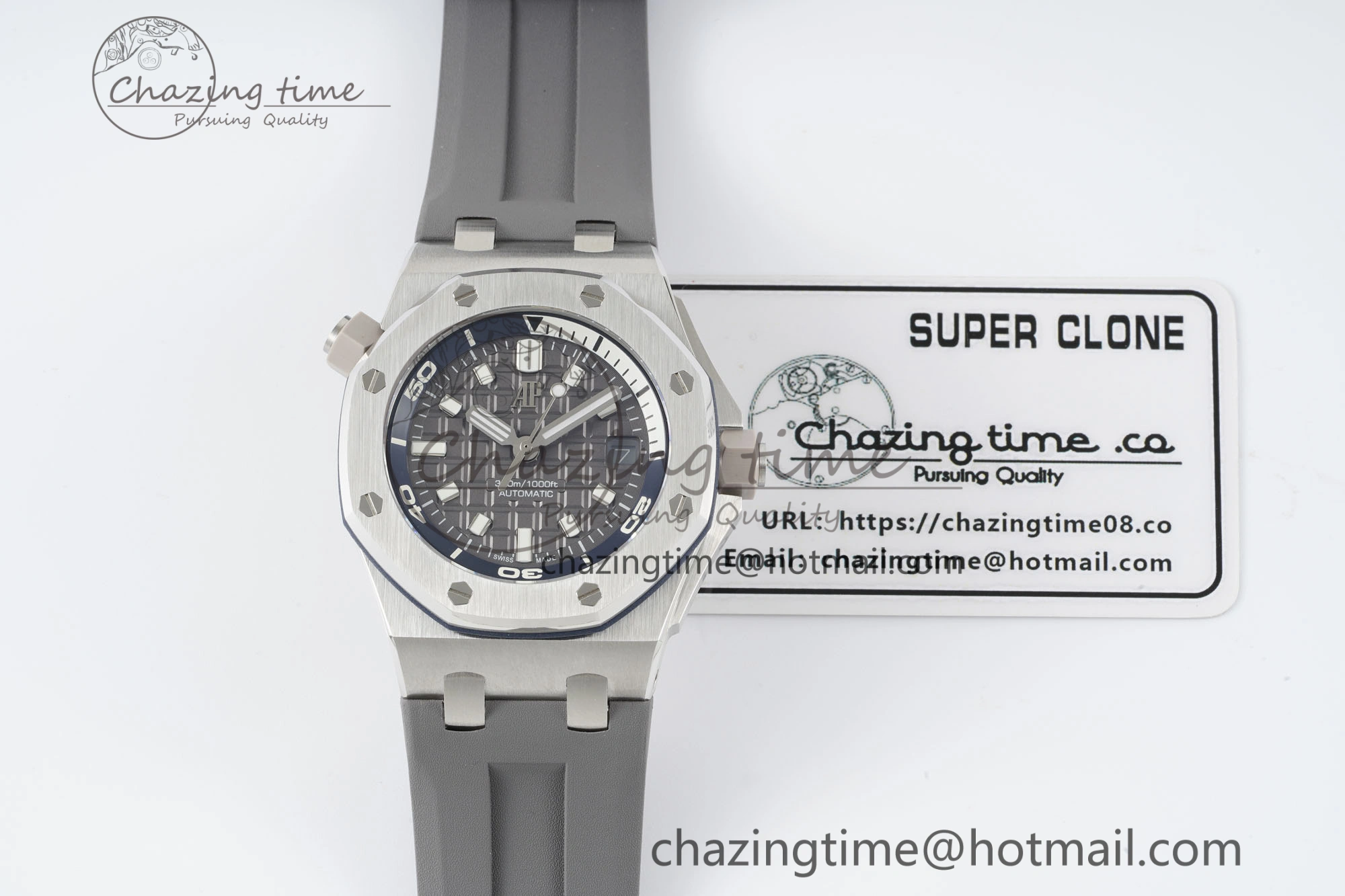 Royal Oak Offshore Diver 15720 IPF Best Edition Gray Dial on Gray Rubber Strap A Stylish 4705