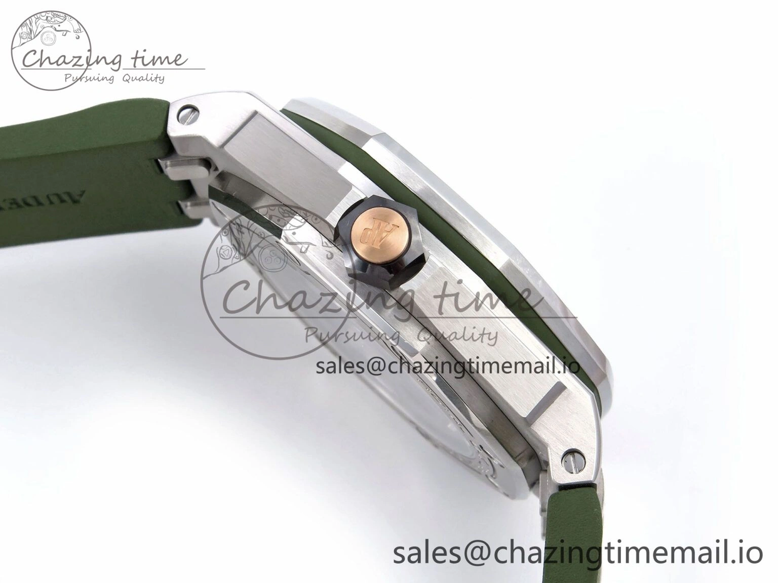 Royal Oak Offshore Diver 15720 IPF Best Edition Green Dial on Green Rubber Strap A4308 V Lightweight 4404