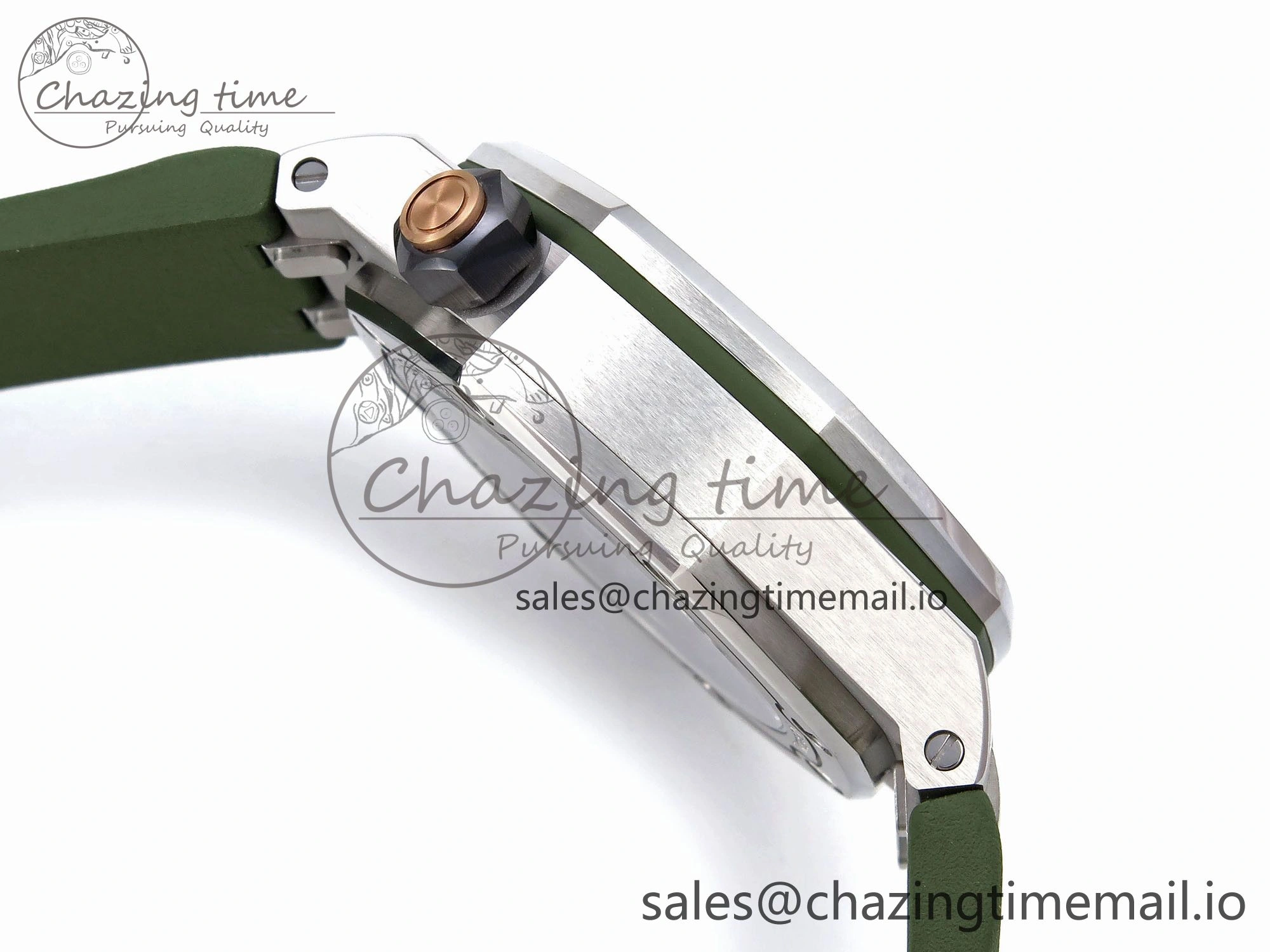 Royal Oak Offshore Diver 15720 IPF Best Edition Green Dial on Green Rubber Strap A4308 V Lightweight 4404