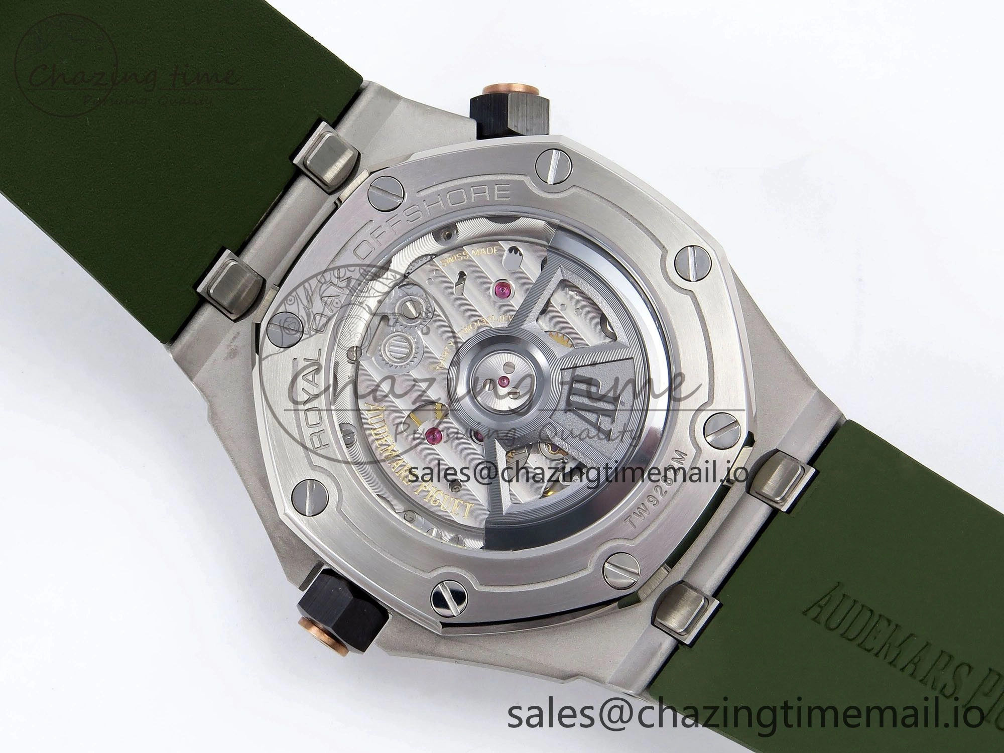 Royal Oak Offshore Diver 15720 IPF Best Edition Green Dial on Green Rubber Strap A4308 V Lightweight 4404