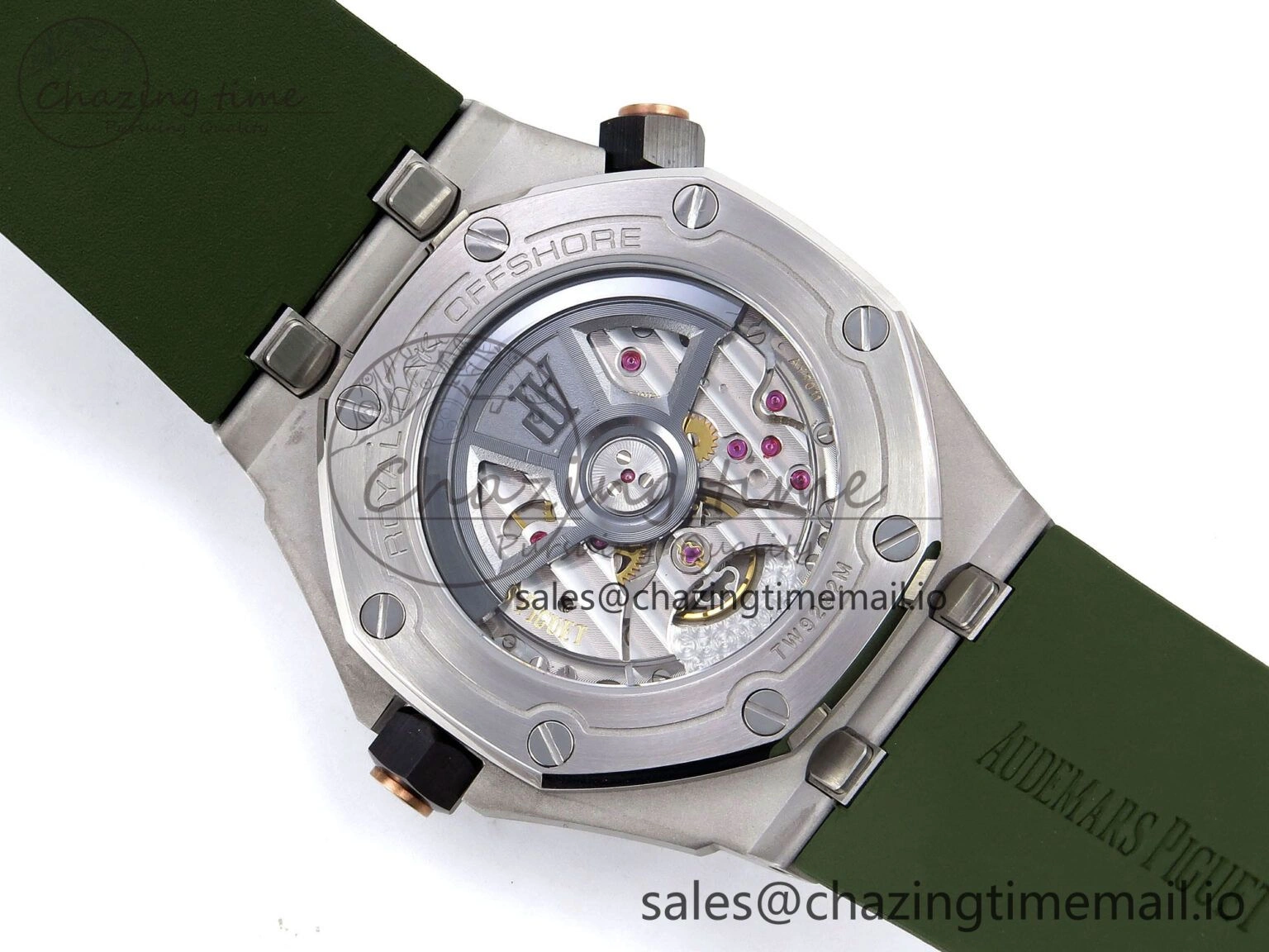 Royal Oak Offshore Diver 15720 IPF Best Edition Green Dial on Green Rubber Strap A4308 V Lightweight 4404