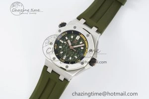 Royal Oak Offshore Diver 15720 IPF Best Edition Green Dial on Green Rubber Strap A QuickDry 4704