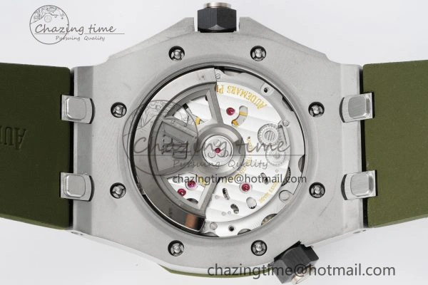 Royal Oak Offshore Diver 15720 IPF Best Edition Green Dial on Green Rubber Strap A QuickDry 4704