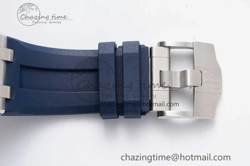 Royal Oak Offshore Diver 15720 SS APF 1:1 Best Edition Blue Dial on Blue Rubber Strap A Modern 4614
