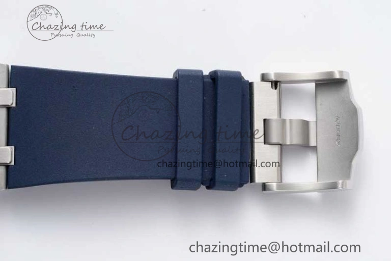 Royal Oak Offshore Diver 15720 SS APF 1:1 Best Edition Blue Dial on Blue Rubber Strap A Modern 4614