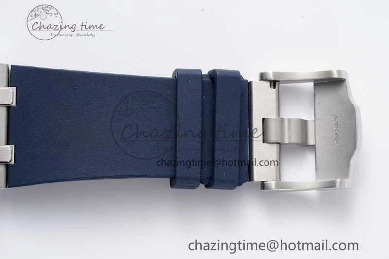 Royal Oak Offshore Diver 15720 SS APF 1:1 Best Edition Blue Dial on Blue Rubber Strap A Modern 4614