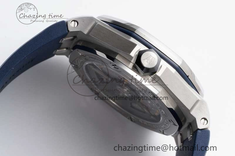 Royal Oak Offshore Diver 15720 SS APF 1:1 Best Edition Blue Dial on Blue Rubber Strap A Modern 4614