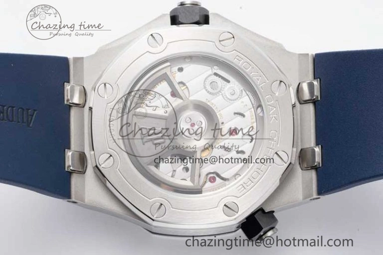 Royal Oak Offshore Diver 15720 SS APF 1:1 Best Edition Blue Dial on Blue Rubber Strap A Modern 4614