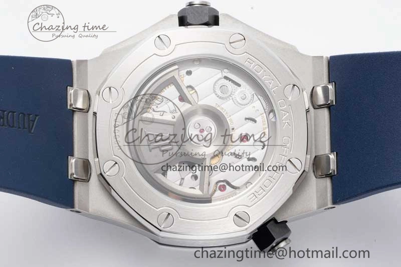 Royal Oak Offshore Diver 15720 SS APF 1:1 Best Edition Blue Dial on Blue Rubber Strap A Modern 4614