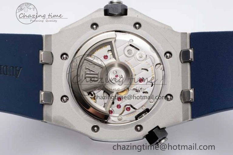 Royal Oak Offshore Diver 15720 SS APF 1:1 Best Edition Blue Dial on Blue Rubber Strap A Modern 4614