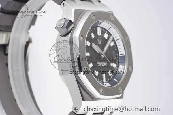 ComfortFit Royal Oak Offshore Diver 15720 SS ZF 1:1 Best Edition Gray Dial on Gray Rubber Strap A 4682