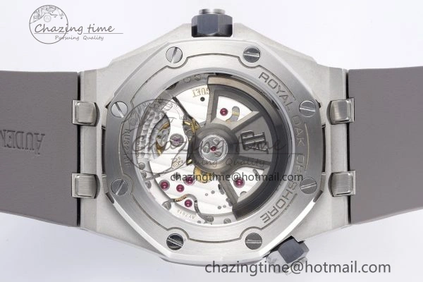 ComfortFit Royal Oak Offshore Diver 15720 SS ZF 1:1 Best Edition Gray Dial on Gray Rubber Strap A 4682