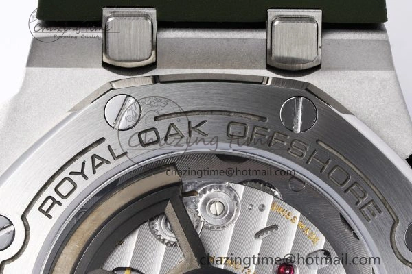 Royal Oak Offshore Diver 15720 SS ZF 1:1 Best Edition Green Dial on Green Rubber Strap A HighQuality 4680