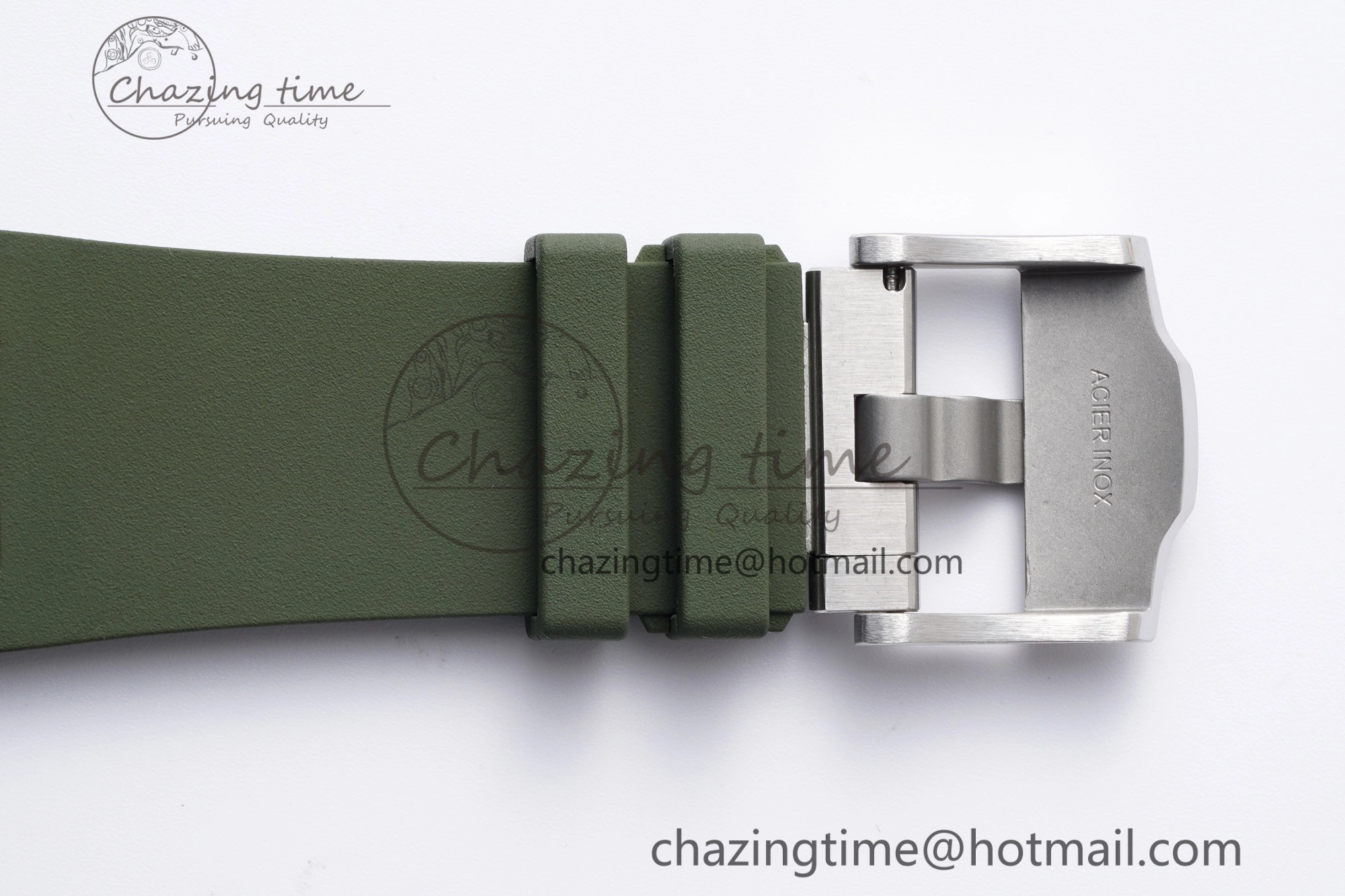 Royal Oak Offshore Diver 15720 SS ZF 1:1 Best Edition Green Dial on Green Rubber Strap A HighQuality 4680