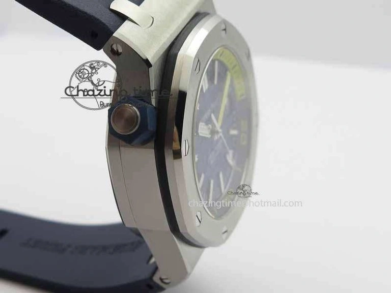 Royal Oak Offshore Diver 2017 Blue 15710 JF 1:1 Best Edition On XS Rubber Strap A3120 (Free Rubber Strap) Timeless 5007