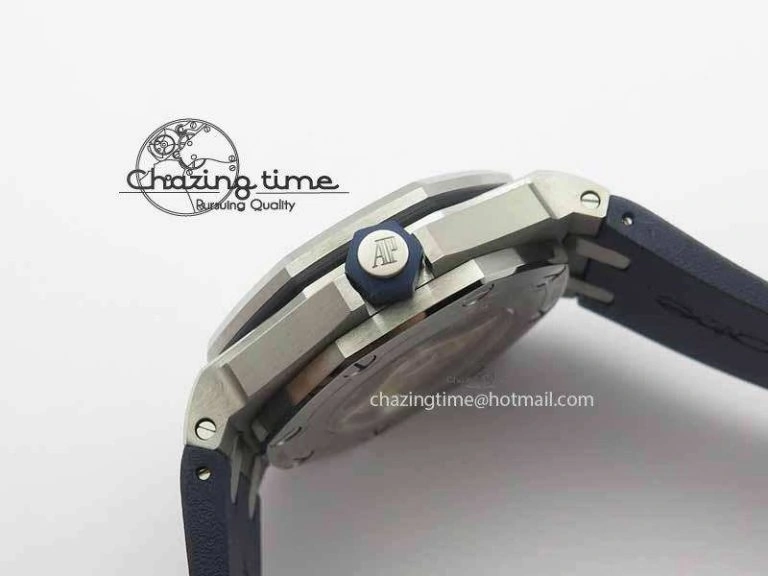 Royal Oak Offshore Diver 2017 Blue 15710 JF 1:1 Best Edition On XS Rubber Strap A3120 (Free Rubber Strap) Timeless 5007