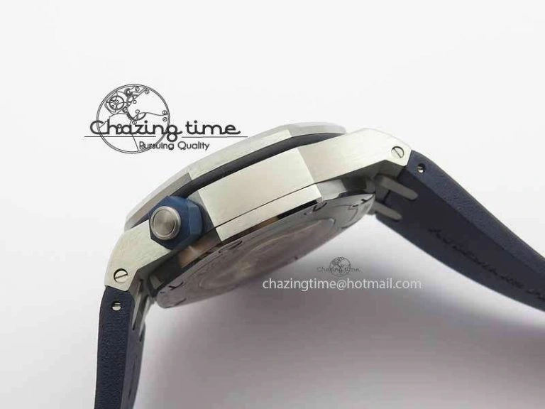 Royal Oak Offshore Diver 2017 Blue 15710 JF 1:1 Best Edition On XS Rubber Strap A3120 (Free Rubber Strap) Timeless 5007