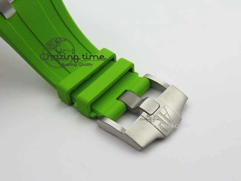 Royal Oak Offshore Diver 2017 Green 15710 JF 1:1 Best Edition On XS Rubber Strap A3120 (Free Rubber Strap) Practical 5027