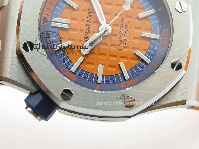 Royal Oak Offshore Diver 2017 Orange 15710 JF 1:1 Best Edition On XS Strap A Soft 5022