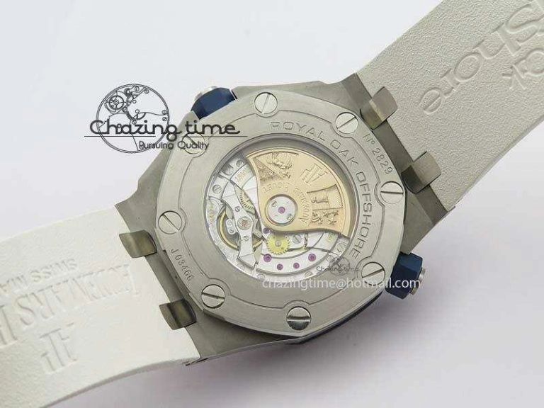 Effortless Royal Oak Offshore Diver 2017 White 15710 JF 1:1 Best Edition On XS Rubber Strap A3120 (Free Rubber Strap) 5030