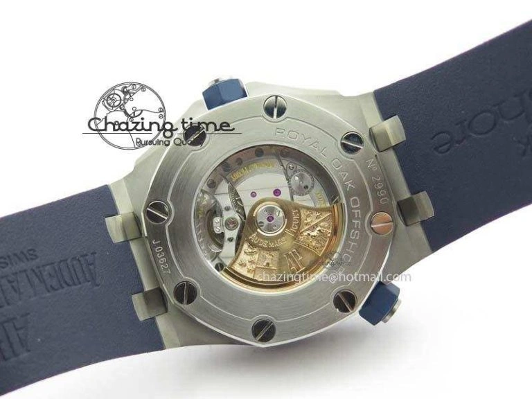 FreshLook Royal Oak Offshore Diver 2017 Yellow 15710 JF 1:1 Best Edition On Blue Rubber Strap A3120 (Free XS Rubber Strap) 5024