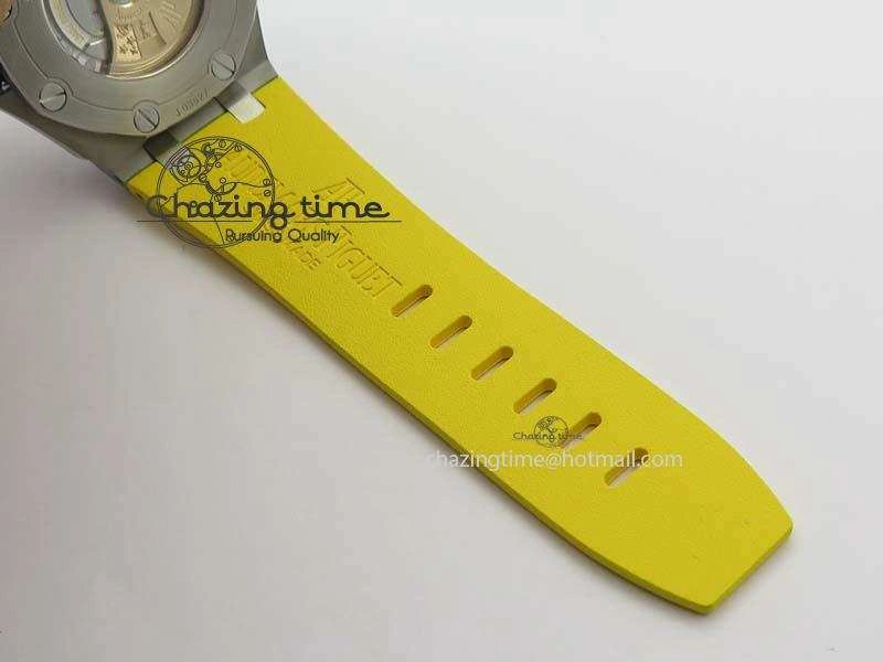 UrbanChic Royal Oak Offshore Diver 2017 Yellow 15710 JF 1:1 Best Edition On XS Rubber Strap A3120 (Free Rubber Strap) 5025