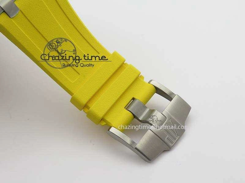 UrbanChic Royal Oak Offshore Diver 2017 Yellow 15710 JF 1:1 Best Edition On XS Rubber Strap A3120 (Free Rubber Strap) 5025