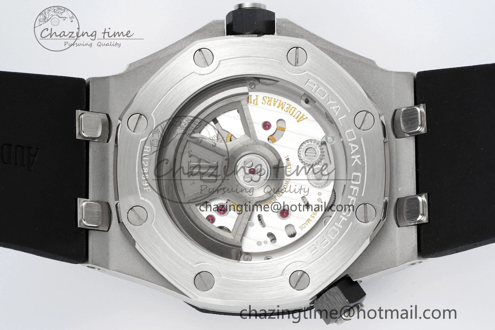 Royal Oak Offshore Diver Black Ceramic Bezel 15720 IPF Best Edition Black Dial on Black Rubber Strap A Flexible 4708