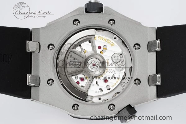 Royal Oak Offshore Diver Black Ceramic Bezel 15720 IPF Best Edition Black Dial on Black Rubber Strap A Flexible 4708