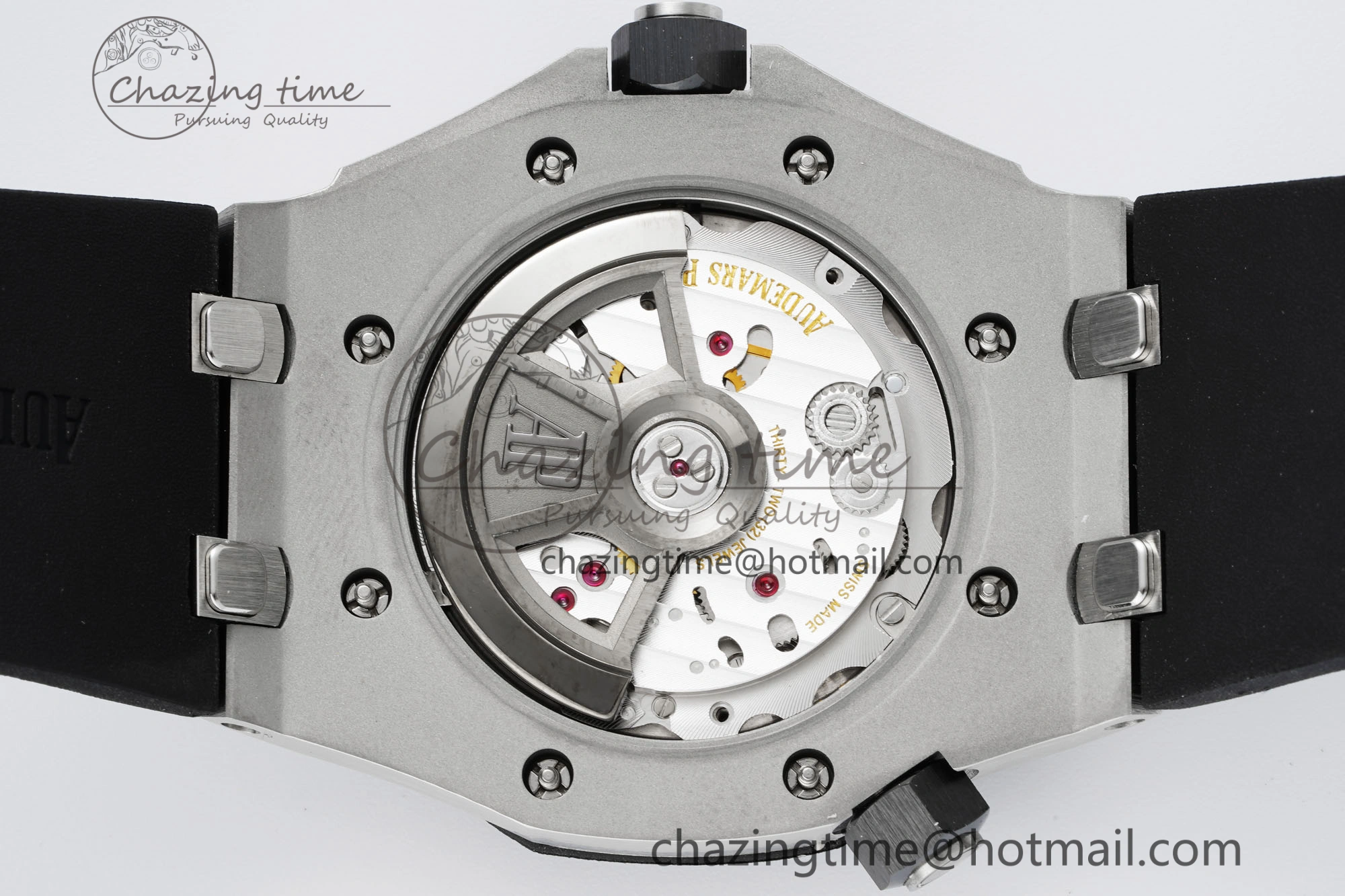 Royal Oak Offshore Diver Black Ceramic Bezel 15720 IPF Best Edition Black Dial on Black Rubber Strap A Flexible 4708