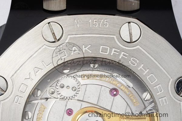 Royal Oak Offshore Diver Black Ceramic IPF Best Edition on Orange Rubber Strap A Sleek 4699