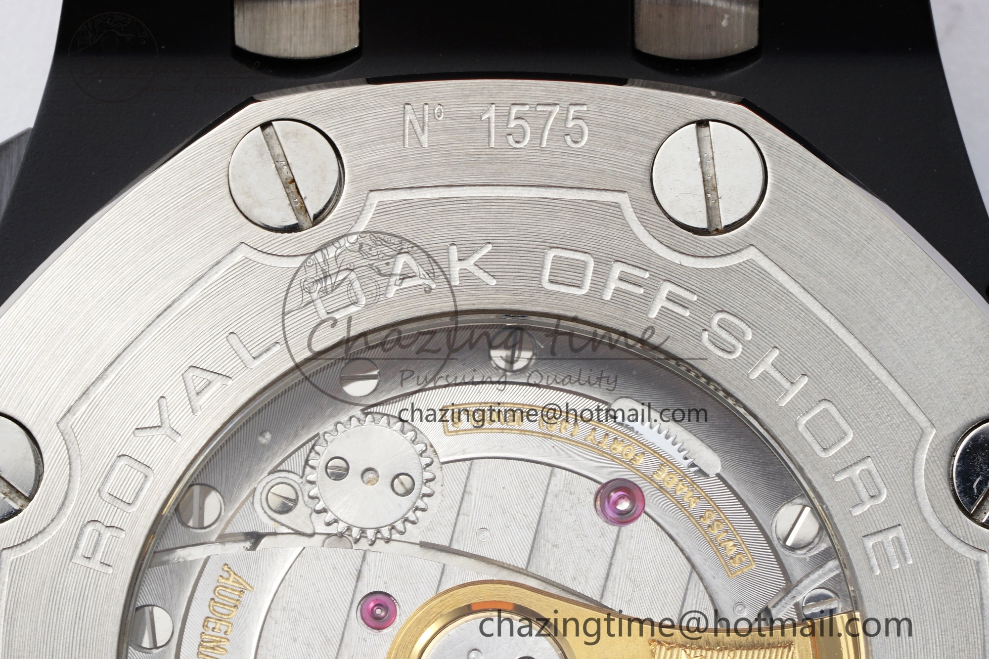 Royal Oak Offshore Diver Black Ceramic IPF Best Edition on Orange Rubber Strap A Sleek 4699