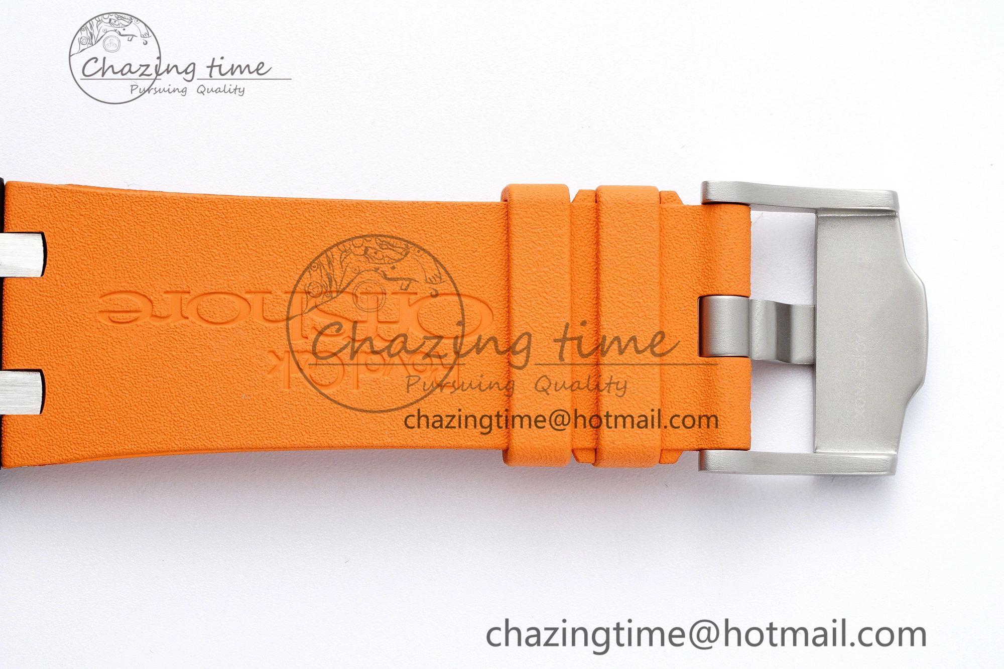 Royal Oak Offshore Diver Black Ceramic IPF Best Edition on Orange Rubber Strap A Sleek 4699