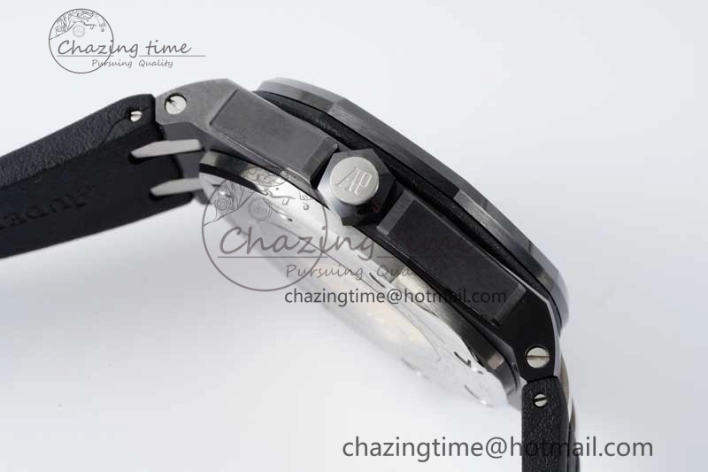 Royal Oak Offshore Diver Black Ceramic IPF Best Edition on Rubber Strap A OnTrend 4733