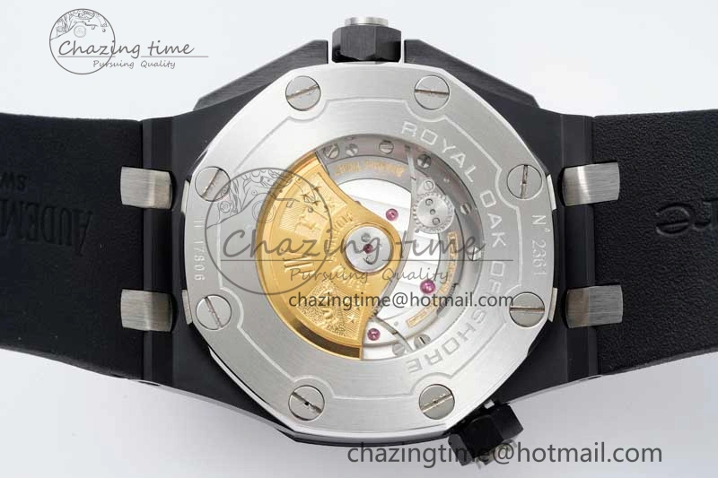 Royal Oak Offshore Diver Black Ceramic IPF Best Edition on Rubber Strap A OnTrend 4733