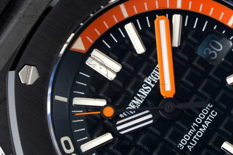 Royal Oak Offshore Diver Black Ceramic IPF Best Edition on Rubber Strap A OnTrend 4733
