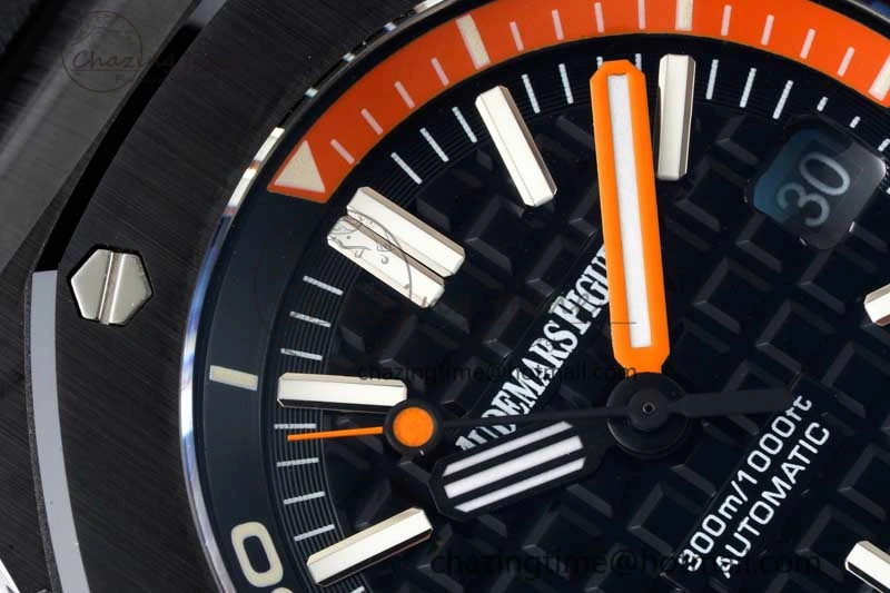 Royal Oak Offshore Diver Black Ceramic IPF Best Edition on Rubber Strap A OnTrend 4733