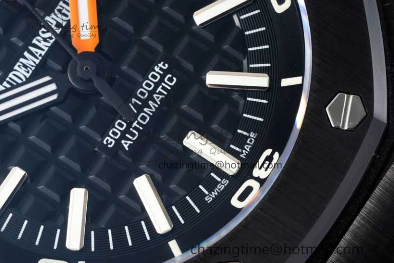 Royal Oak Offshore Diver Black Ceramic IPF Best Edition on Rubber Strap A OnTrend 4733