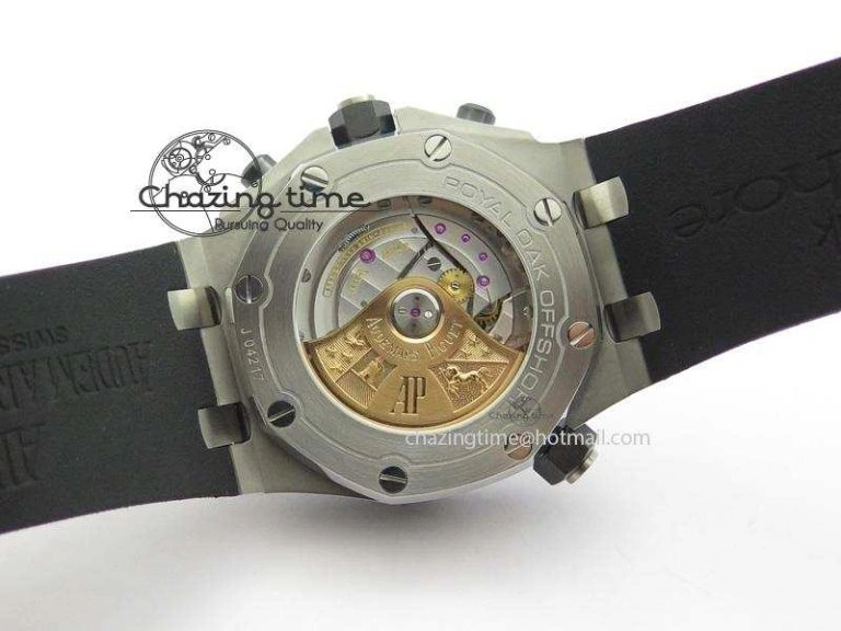 HighQuality Royal Oak Offshore Diver Chronograph Black JF Best Edition On Black Rubber Strap A 5073