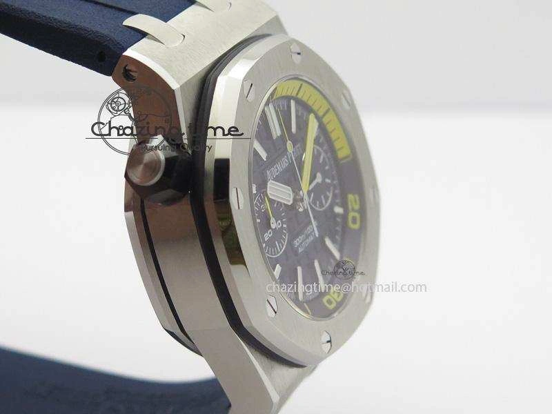 Royal Oak Offshore Diver Chronograph Blue JF Best Edition On Blue Rubber Strap A HighPerformance 5076
